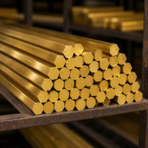 Brass Hexagonal Rods - Top Brass Manufacturer Jamnagar